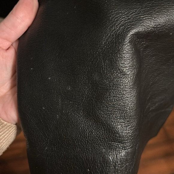 Style & Co Genuine Leather Straight Leg Pants | Y2K 2000s Black - Picture 13 of 17